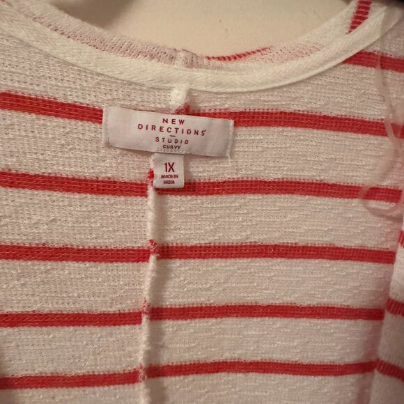 New Directions Studio Wrap Sweater Kimono 1x XL Plus Cardigan - Picture 3 of 4